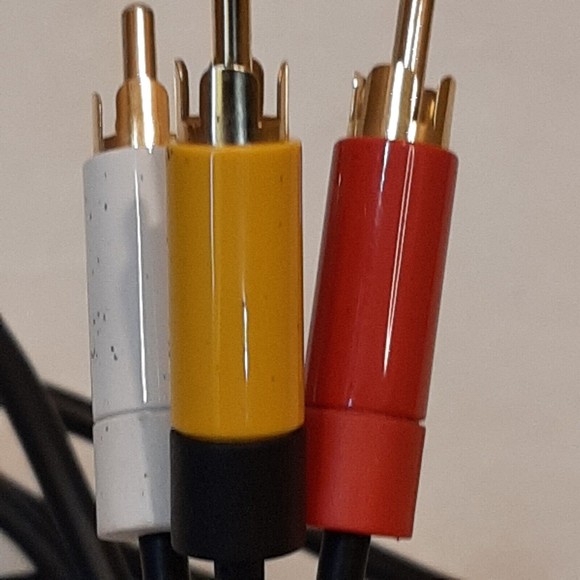 Genuine Official OEM Microsoft XBOX 360 S Slim Black Composite AV Cable UNTESTED - Picture 5 of 7